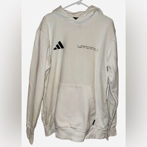 Adidas Men's white Hoodie Sweater large